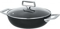 Sauteuse 24 cm Castelpro 2 anses fixe ultralu IND. revetue Exceliss + couv