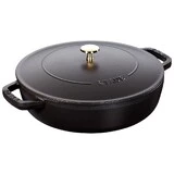 Sauteuse Chistera en fonte noir mat o 24 cm avec couvercle