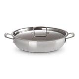 Sauteuse Provencale 30 cm Inox Classique avec Couvercle