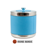 Seau a glace revetement vachette imprimee - orange mangue, L