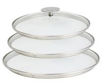 Serie de de 3 couvercles de 16 a 20 C verre Platine
