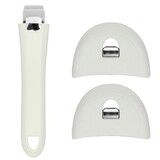 Set compose dune poignee et de deux anses Mutine 02 amovible coloris blanc