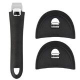 Set compose dune poignee et de deux anses Mutine 02 amovible coloris noir