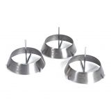 Set de 3 anneaux a griller en inox pour fruits ou legumes