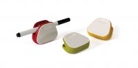 Set de 3 clips memo magnetiques multi-usages avec feutre effacable