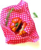 Set de 3 feuilles d'emballage alimentaire a la cire d'abeille