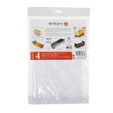 Set 4 feuilles "Structure" decors a inserer sur les buches de 30 cm