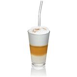 Set de 4 pailles en verre Courbees 23 cm transparentes avec brosse FUTURE