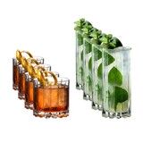 Set de 8 verres - 4 Rocks Glass & 4 Highball Glass