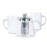 SET OLOONG: Theiere 0,8L et 2 mugs simple paroi