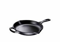 Skillet en fonte emaillee Rond 20 cm Noir Mat