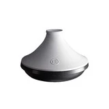 Tajine en ceramique 33,5x33,5 cm Blanc/Ardoise DELIGHT