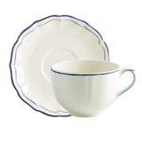 Tasse & soucoupe jumbo FILET BLEU