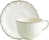 Tasse & soucoupe jumbo FILET TAUPE