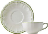 Tasse & soucoupe jumbo FILET VERT