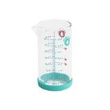 Verre mesureur/doseur 0.2 L en verre et silicone