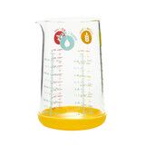 Verre mesureur/doseur 0.5 L en verre et silicone