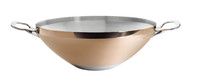 Wok 2 anses cuivre prima matera o32cm -new