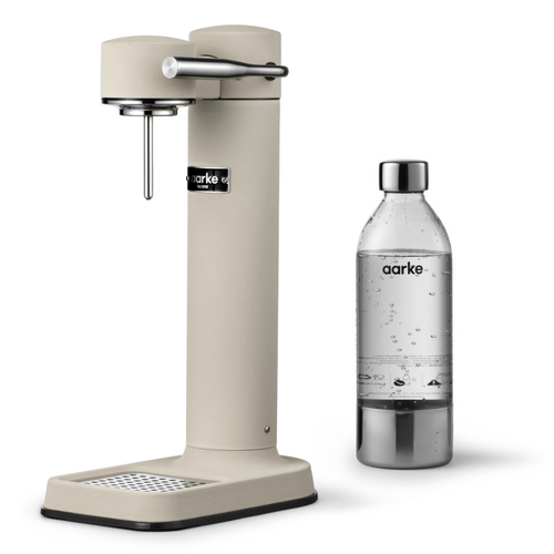 Appareil &agrave; gaz&eacute;ifier Cr&egrave;me avec une bouteille en PET recyclable 0,65 litre