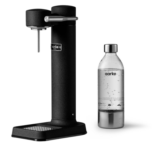 Appareil &agrave; gaz&eacute;ifier Noir Mat avec une bouteille en PET recyclable 0,65 litre