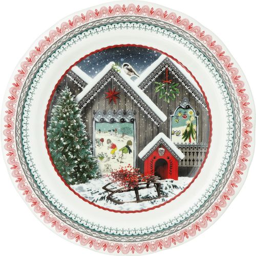 Assiette de No&euml;l \"Chalet No&euml;l\" 2025