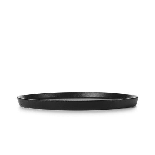 Assiette Plate 22cm Noir Effet Fonte ADELIE