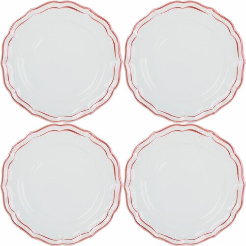 Assiettes à dessert FILET CORAIL