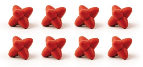 Boîte de 8 Craggles Rouge- dessous de plats modulables