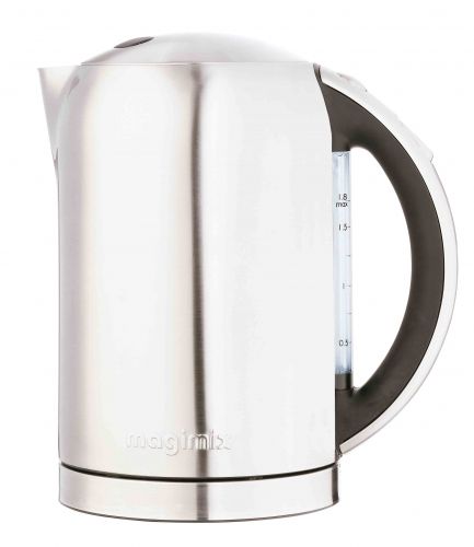 Bouilloire électrique Magimix 1.8 L double paroi inox brossé poignée noire