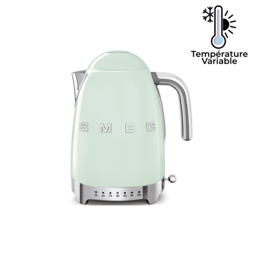 Bouilloire Vintage avec réglage de la température Années 50 Vert d\'eau