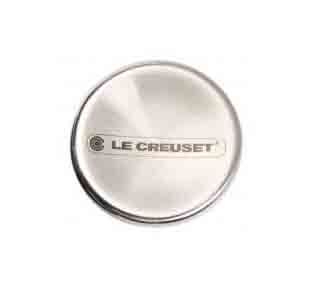 Bouton métal seul moyen modèle 5 cm pour couvercle de cocottes Le Creuset rondes