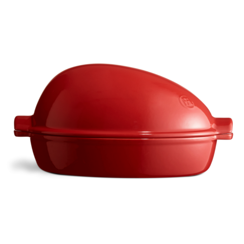 Brique &agrave; r&ocirc;tir XL en c&eacute;ramique 41,5x27,5 cm Rouge Grand Cru