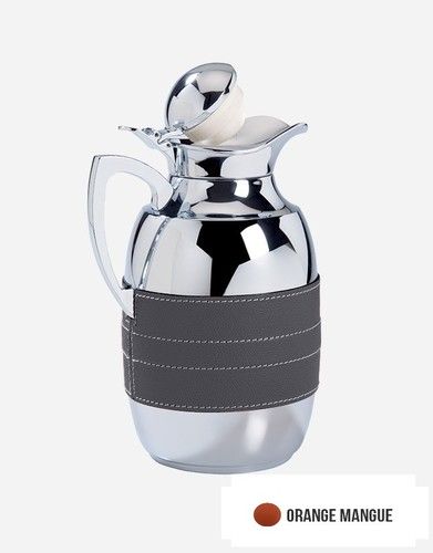 Carafe isotherme avec rev&ecirc;tement imprim&eacute; vachette - 0,5L - Orange Mangue