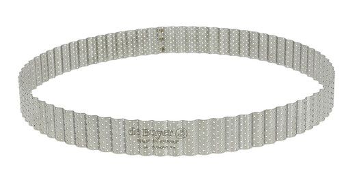 Cercle A Tarte Perfore Cannelé 28 cm HT 3 cm