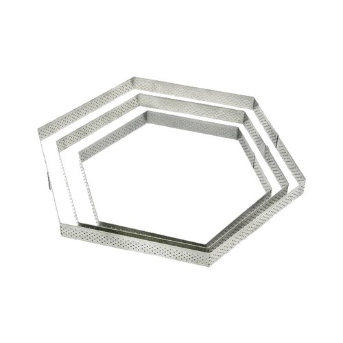 Cercle Hexagone Perfore ø 10 Hauteur 2 cm