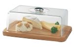 Cloche fromage rectangulaire bord chrome