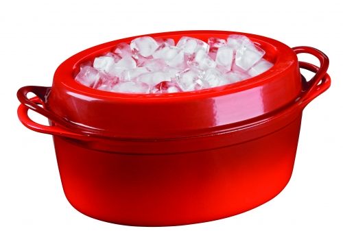 Cocotte Doufeu ovale 12/28cm 4.5 L Cerise
