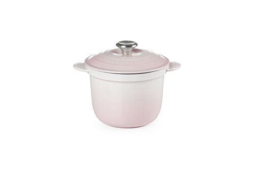 Cocotte haute EVERY En Fonte Émaillée Ronde 18 cm Shell Pink