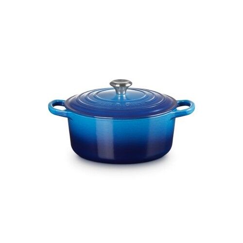 COCOTTE RONDE 22CM AZUR