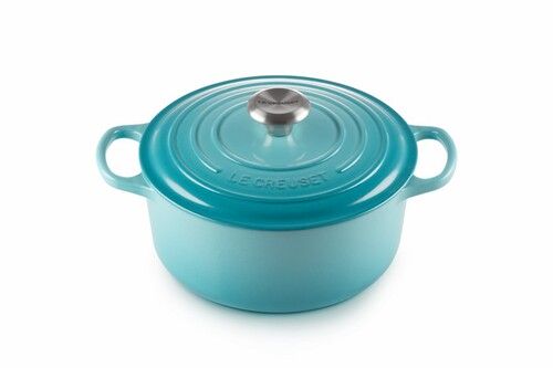 Cocotte SIGNATURE en Fonte &Eacute;maill&eacute;e Ronde 24 cm CARA&Iuml;BES