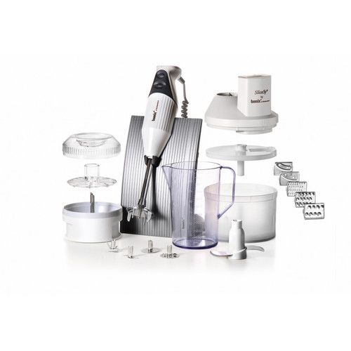 Coffret Bamix Box avec mixeur plongeant SwissLine M200 blanc et accessoires
