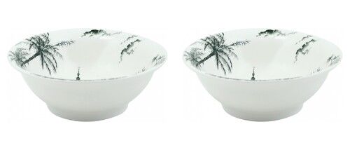 Coffret de 2 Coupes individuelles Grand Modèle Vue d\'Orient LES DEPAREILLEES BLE