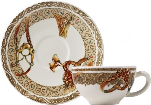 Coffret de 2 tasses & soucoupes déjeuner Chevaux du vent