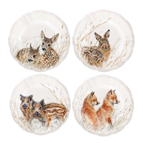 Coffret De 4 Assiettes Dessert Les Petits Sologne