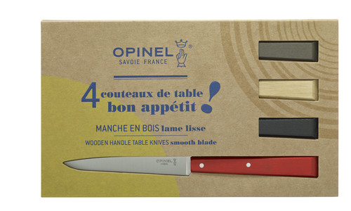 Coffret de 4 couteaux de table Esprit Loft - Bon appétit !
