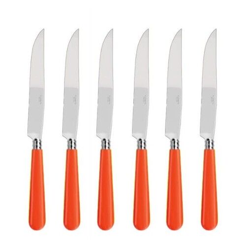 Coffret de 6 couteaux à steak NEWBRIDGE ORANGE