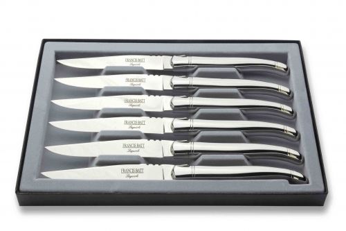 Coffret de 6 couteaux de table Laguiole inox