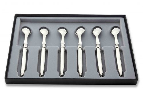 Coffret de 6 Cuill&egrave;res &agrave; caf&eacute; Laguiole inox