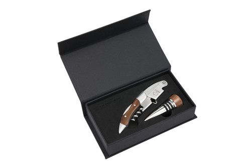 Coffret GS190 avec le sommelier en bois WT110 et le bouchon bois