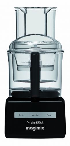 Coffret Premium Magimix Robot 5200 XL noir avec batteur, 2 éminceurs / râpeurs,